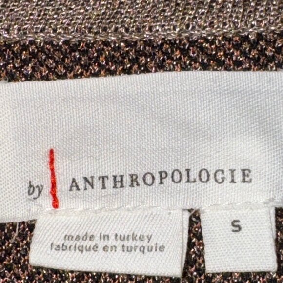 Like new! By Anthropologie Leopard Print Three-Quarter Sleeve Sweater Si… - Picture 5 of 12